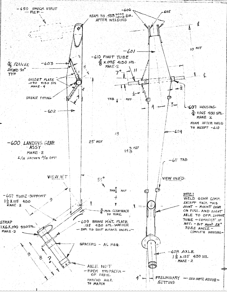 Charger gear leg diagram